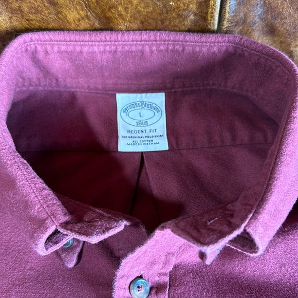 Brooks Brothers Men’s Archive Chamois Shirt, Regent Fit, L - Picture 4 of 5